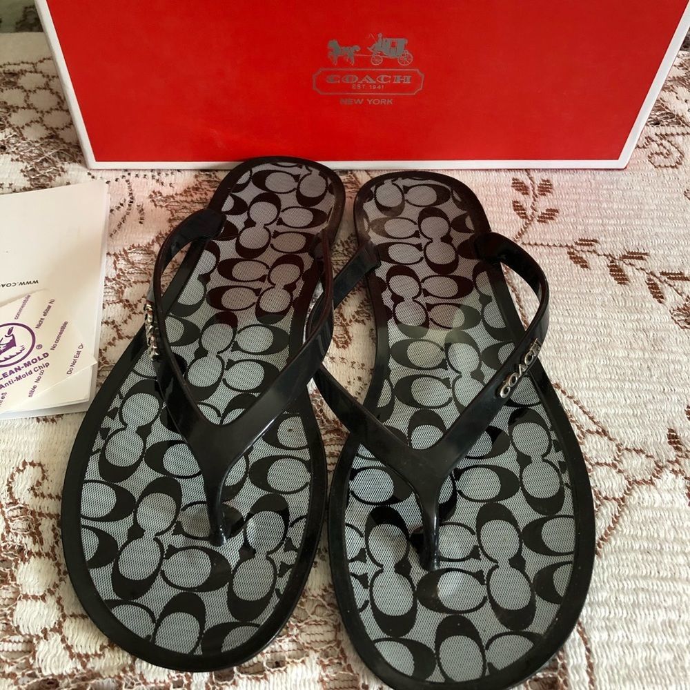 Coach flip flops